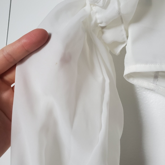 NWT Jaus- Seven Wonders Crop Top, Ruffle L/S - Picture 4 of 10